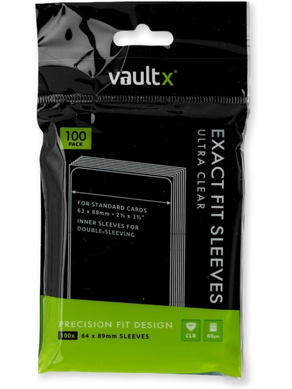 Exact Fit Inner Sleeves 100 Pack Clear for Trading Cards